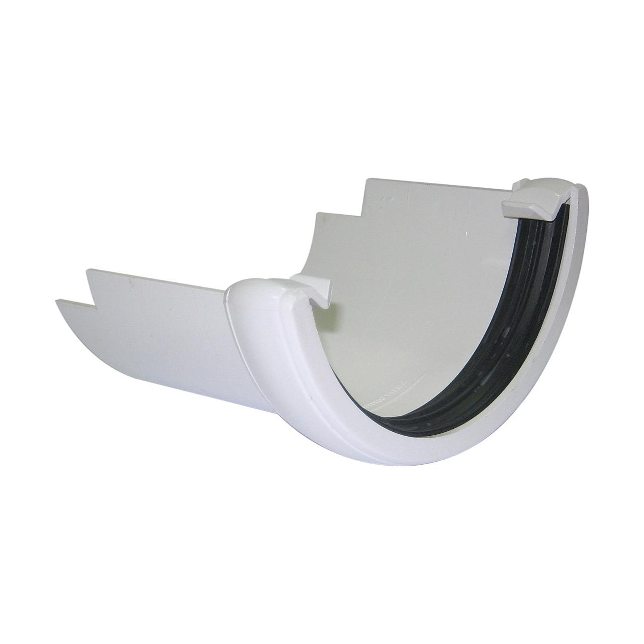 FLOPLAST ROUND TO ROUND CAST GUTTER ADAPTER (WHITE)