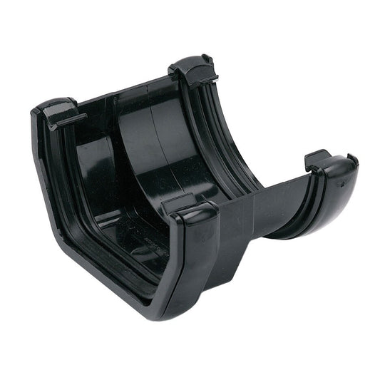 FLOPLAST SQUARE TO ROUND GUTTER ADAPTOR (BLACK)