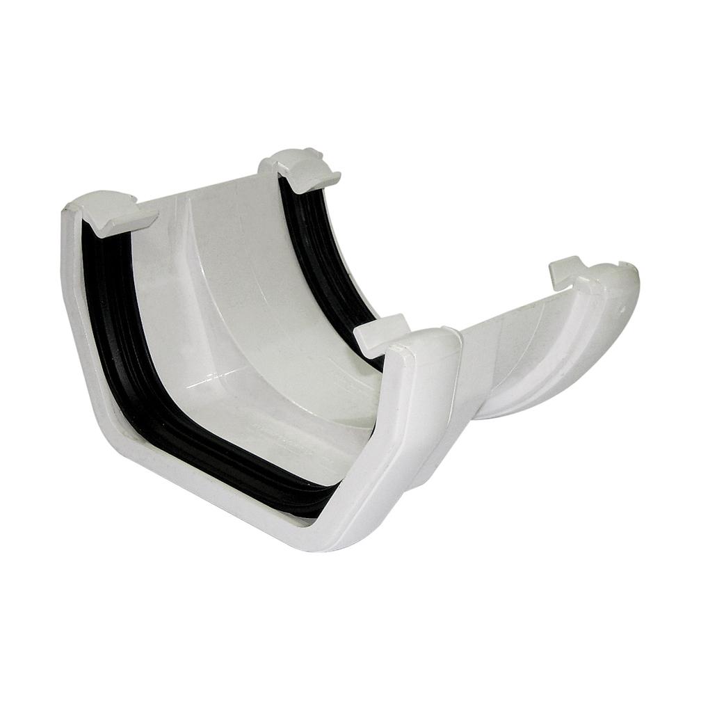 FLOPLAST SQUARE TO ROUND GUTTER ADAPTOR (WHITE)