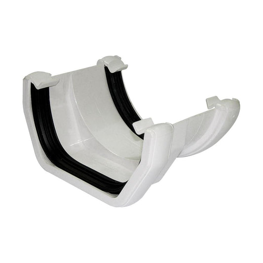 FLOPLAST SQUARE TO ROUND GUTTER ADAPTOR (WHITE)