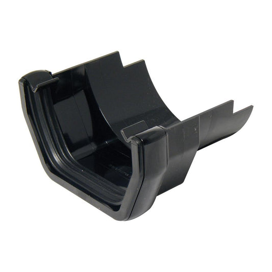 FLOPLAST SQUARE TO ROUND CAST GUTTER ADAPTOR (BLACK)