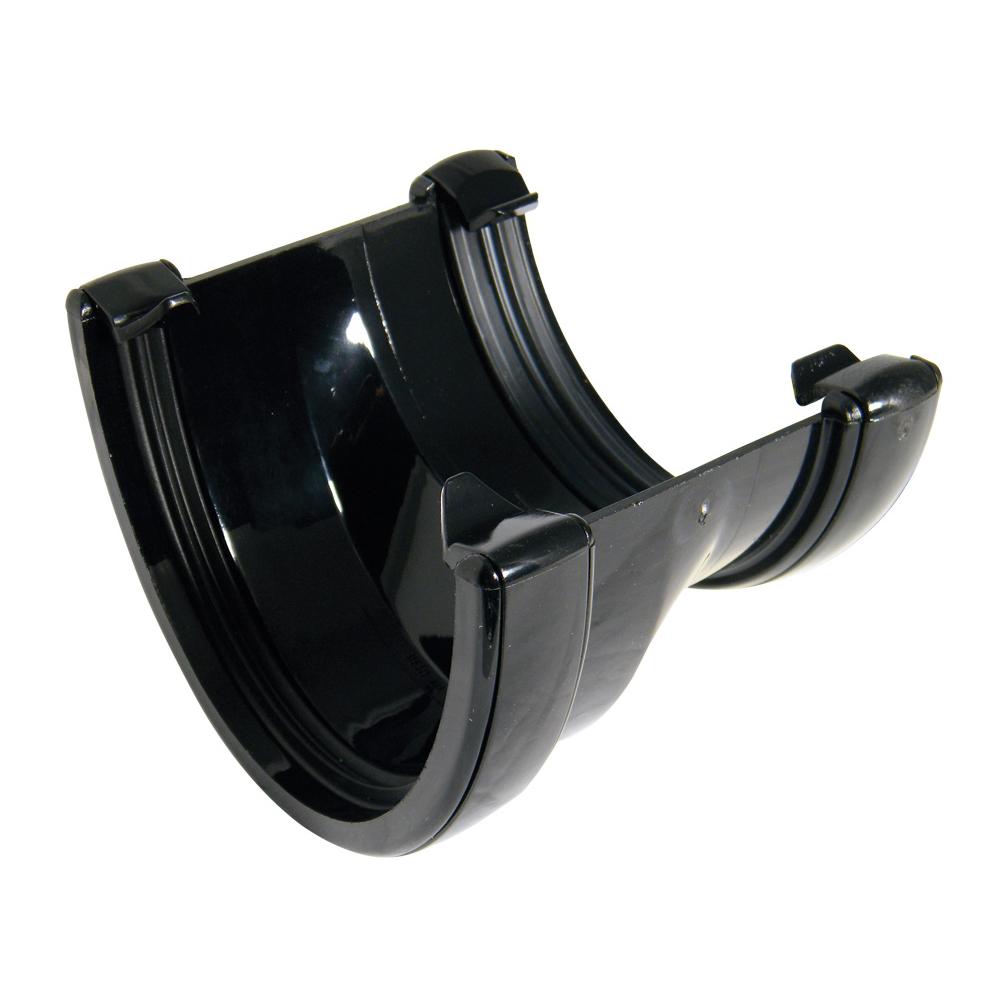 FLOPLAST HI-CAP TO ROUND GUTTER ADAPTER (BLACK)