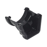 FLOPLAST L/H OGEE TO RND GUTTER ADP (BLACK)