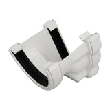 FLOPLAST L/H OGEE TO RND GUTTER ADP (WHITE)