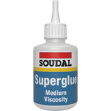 Soudal Medium Viscosity Cyano Acrylate - Clear (50g)