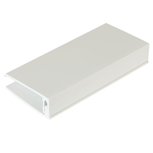 2-PART UNIVERSAL CLADDING TRIM 5m (M & F) ( WHITE)